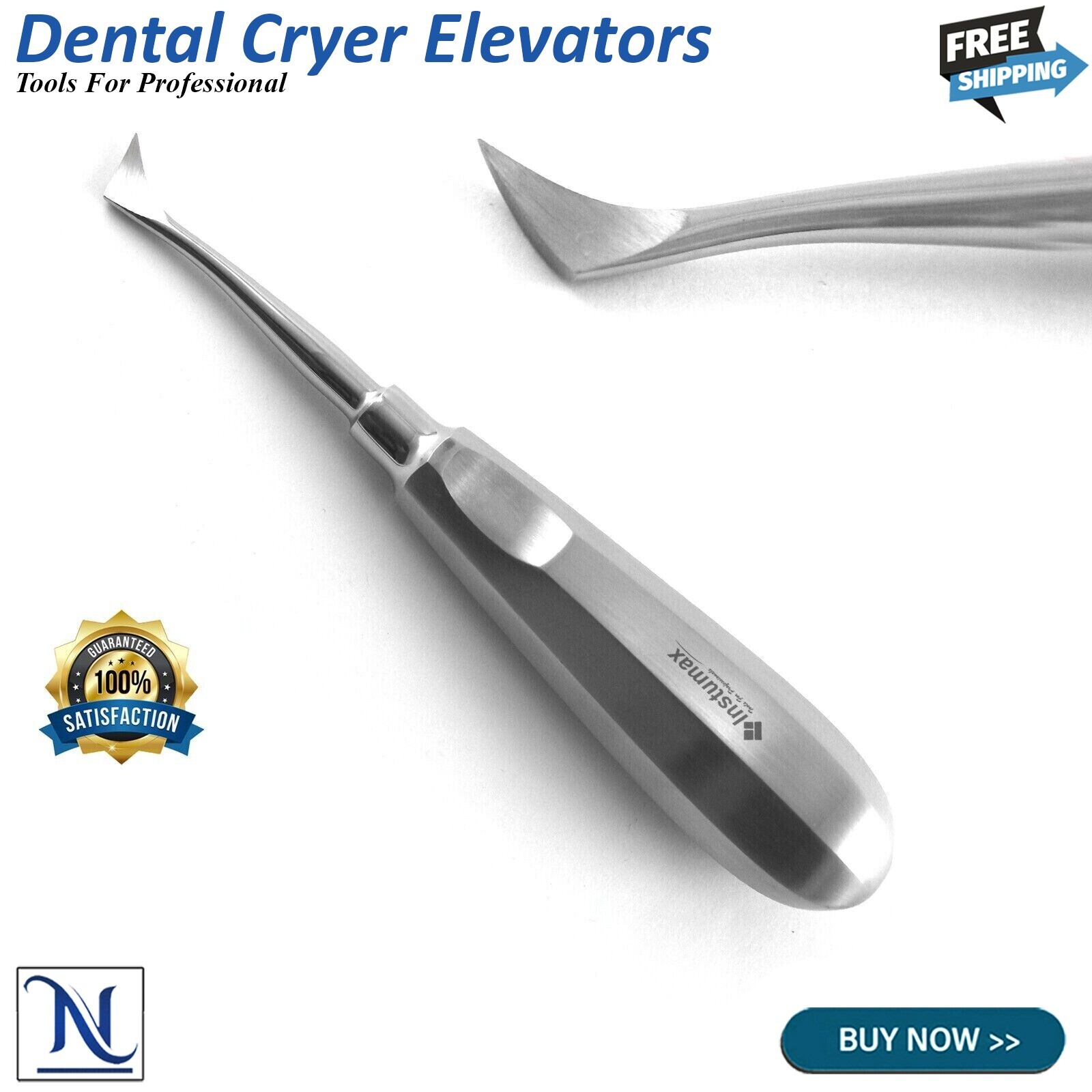 Dental Oral Surgery Root Elevators Kit Flohr Luxation Luxating Elevator Cryer