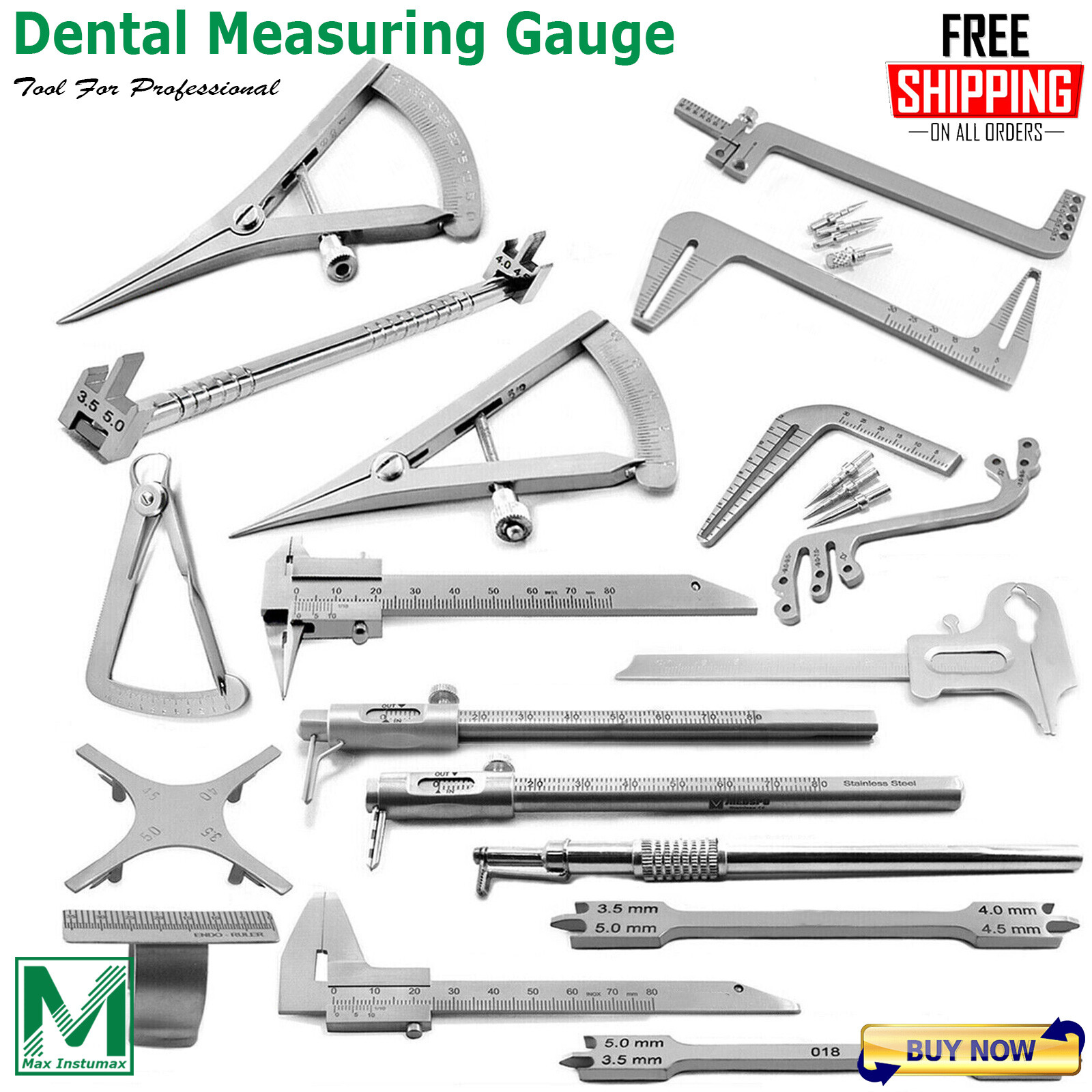 Orthodontist Measuring Placement Positioning Dental Calipers Orthodontics Gagues