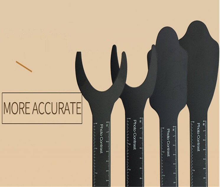 4pcs Dental Photo Contrast Board Black Intraoral Contrastor Background C4A-4D