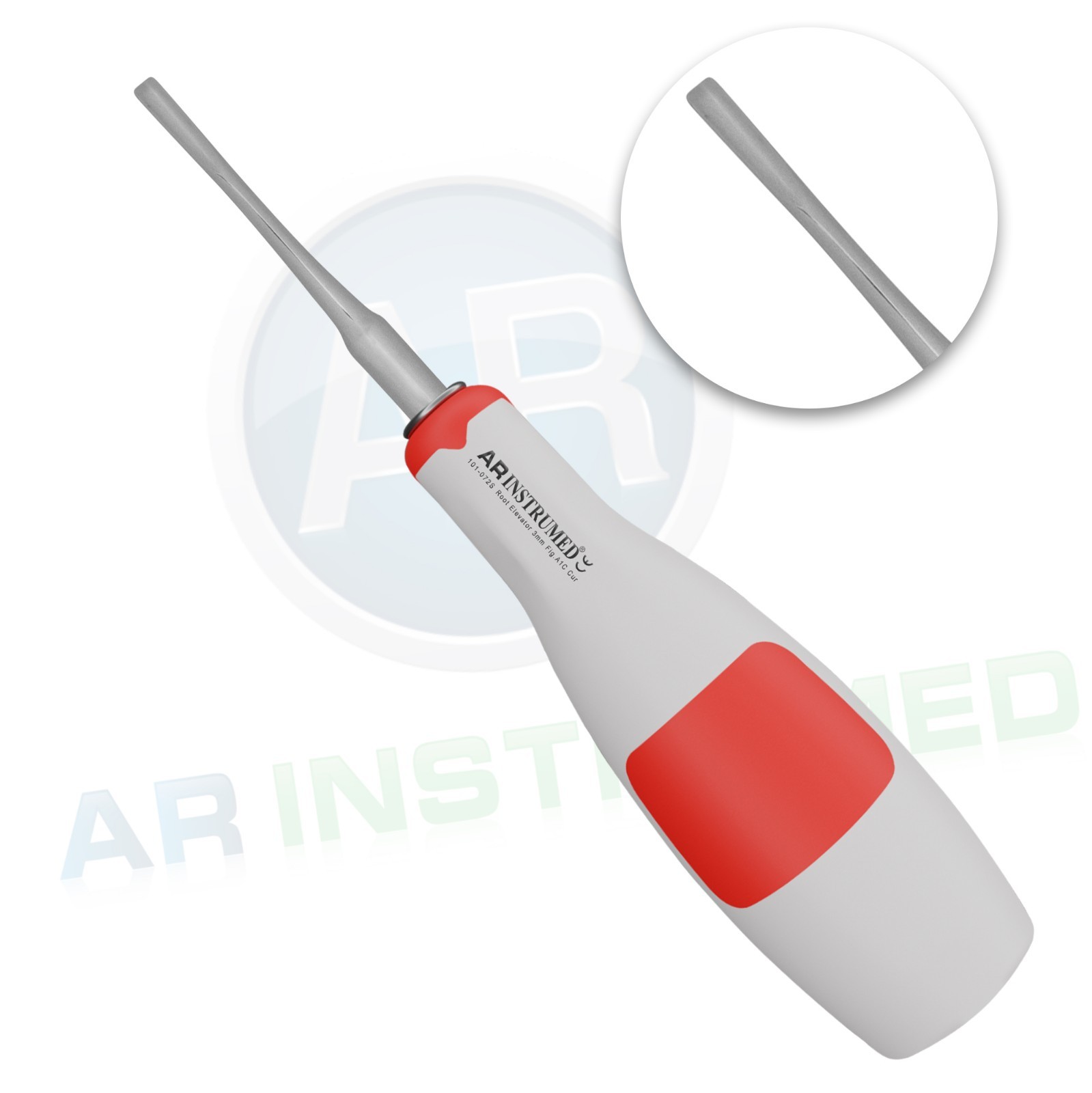 Silicone Root Elevator Coupland 3mm Dental Instrument German Stainless Fig.A1C