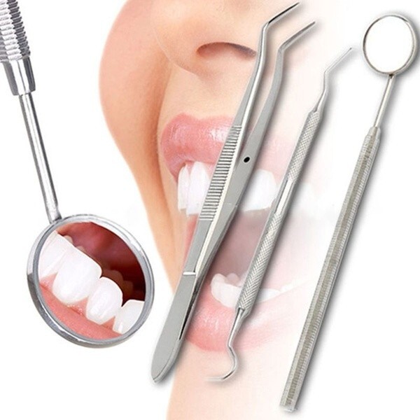 90 Instruments Basic Dental Set Mirror Explorer Probe Pliers (30 of each 3 kind)