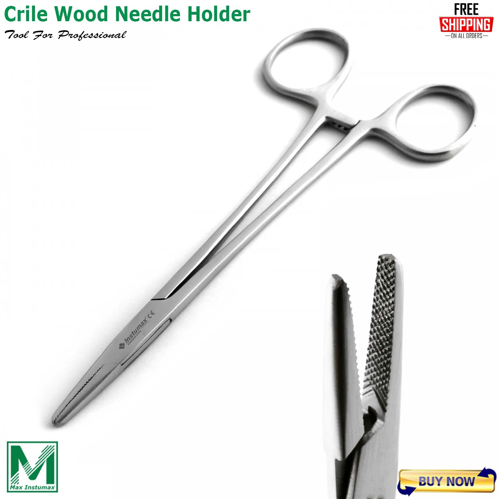 Dental Micro Surgery Instruments Kit Castroviejo Needle Holder Surgical Scissors