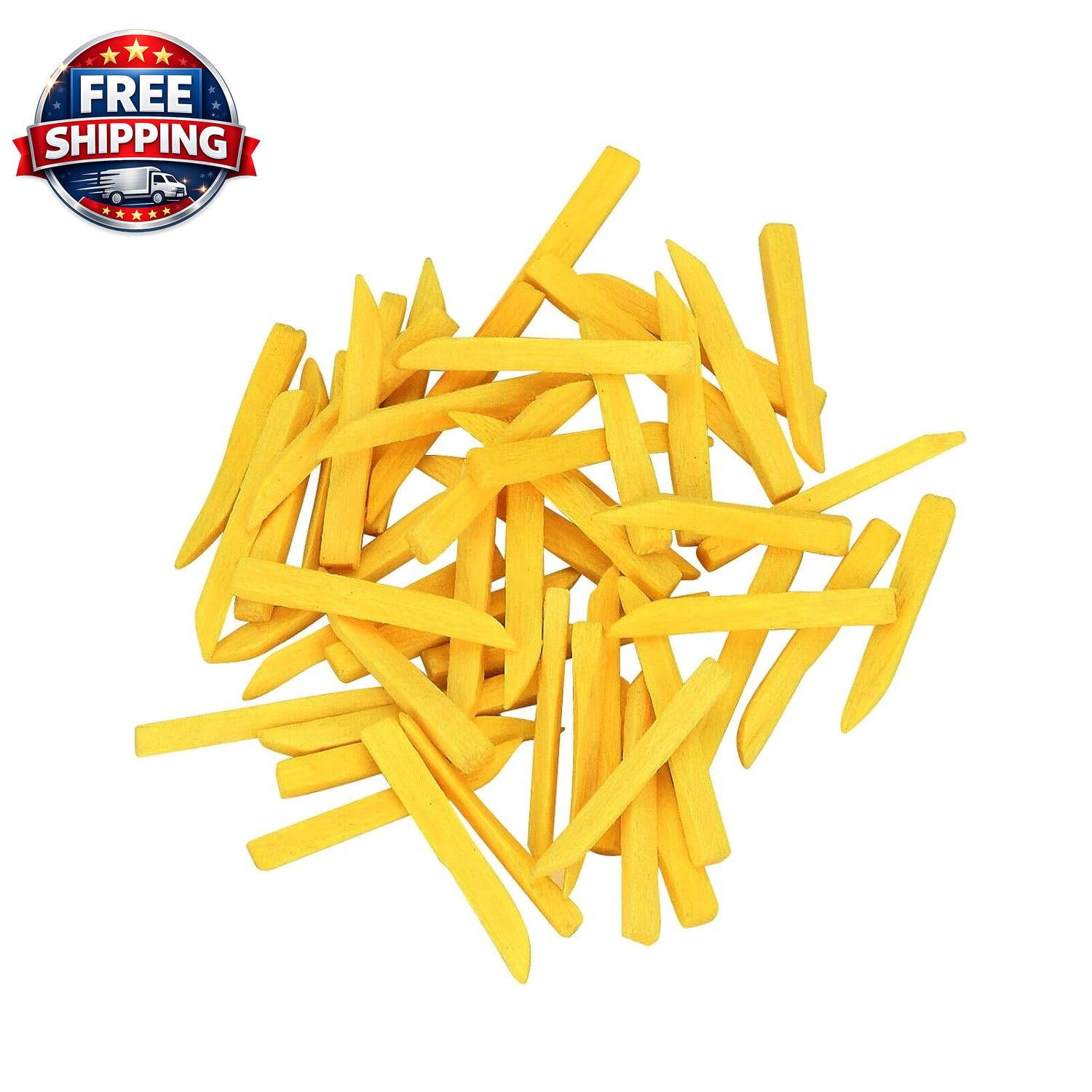 Natural Wooden Dental Wedges for Effective Interdental Cleaning