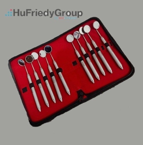 Lot of 10 Pcs Hu-FRIEDY MH6 Mirror Satinless Steal Handle With Pouch