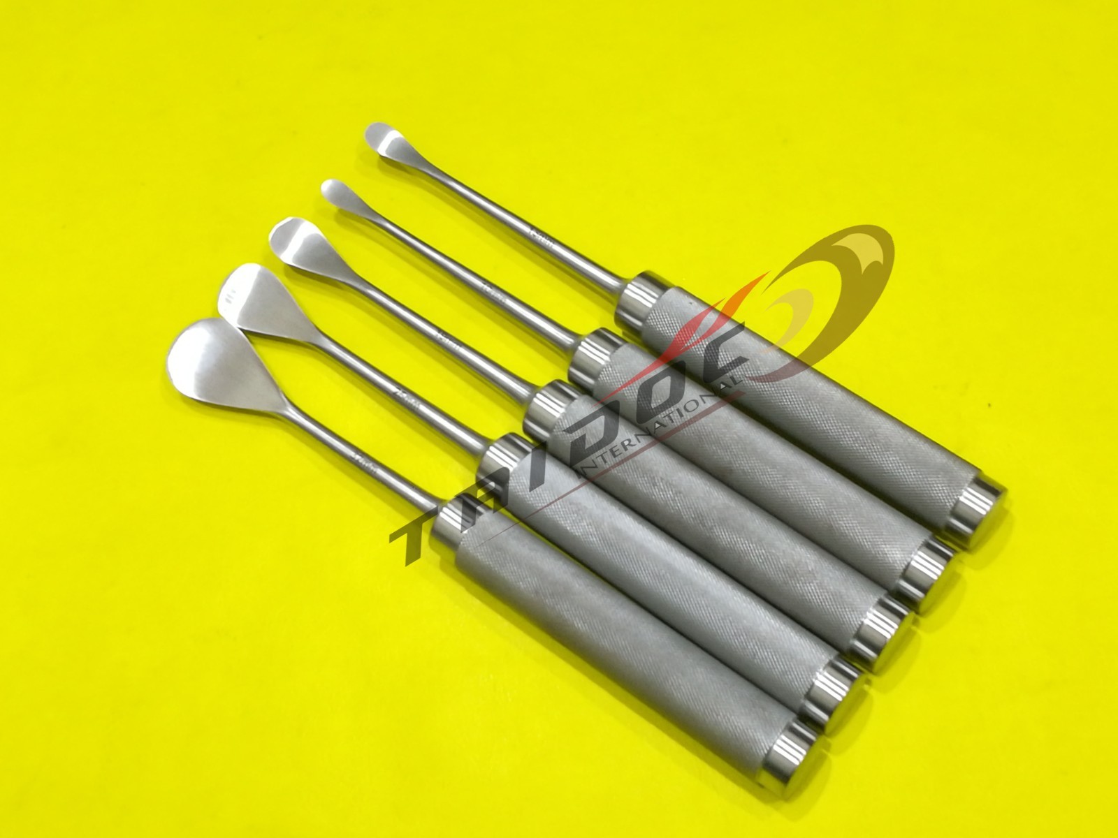SET OF 5 COBB SPINAL ELEVATOR CURVED 13MM ORTHOPEDIC SURGICAL INSTRUMENTS