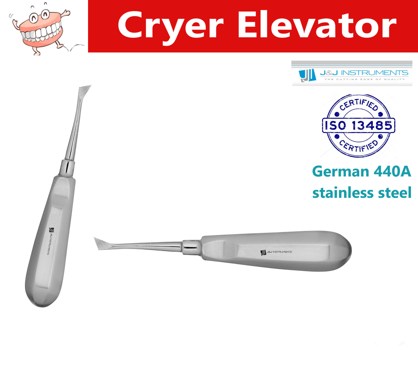 Dental Cryer Elevator #25 Medium, #31 – Large, #44 Small, #45 – J&J Instruments