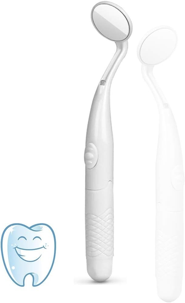 Dental Mirror with Light,Teeth Inspection LED Anti-Fog Mouth Mirror,Dentist O…