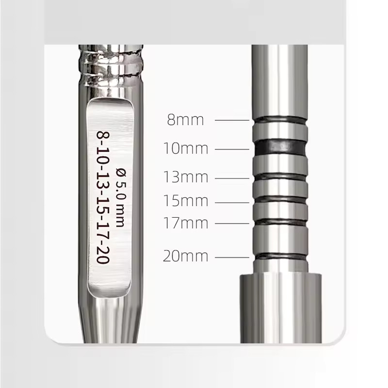 Dental Instruments Osteotomes angled convex precise implant placement set of 5