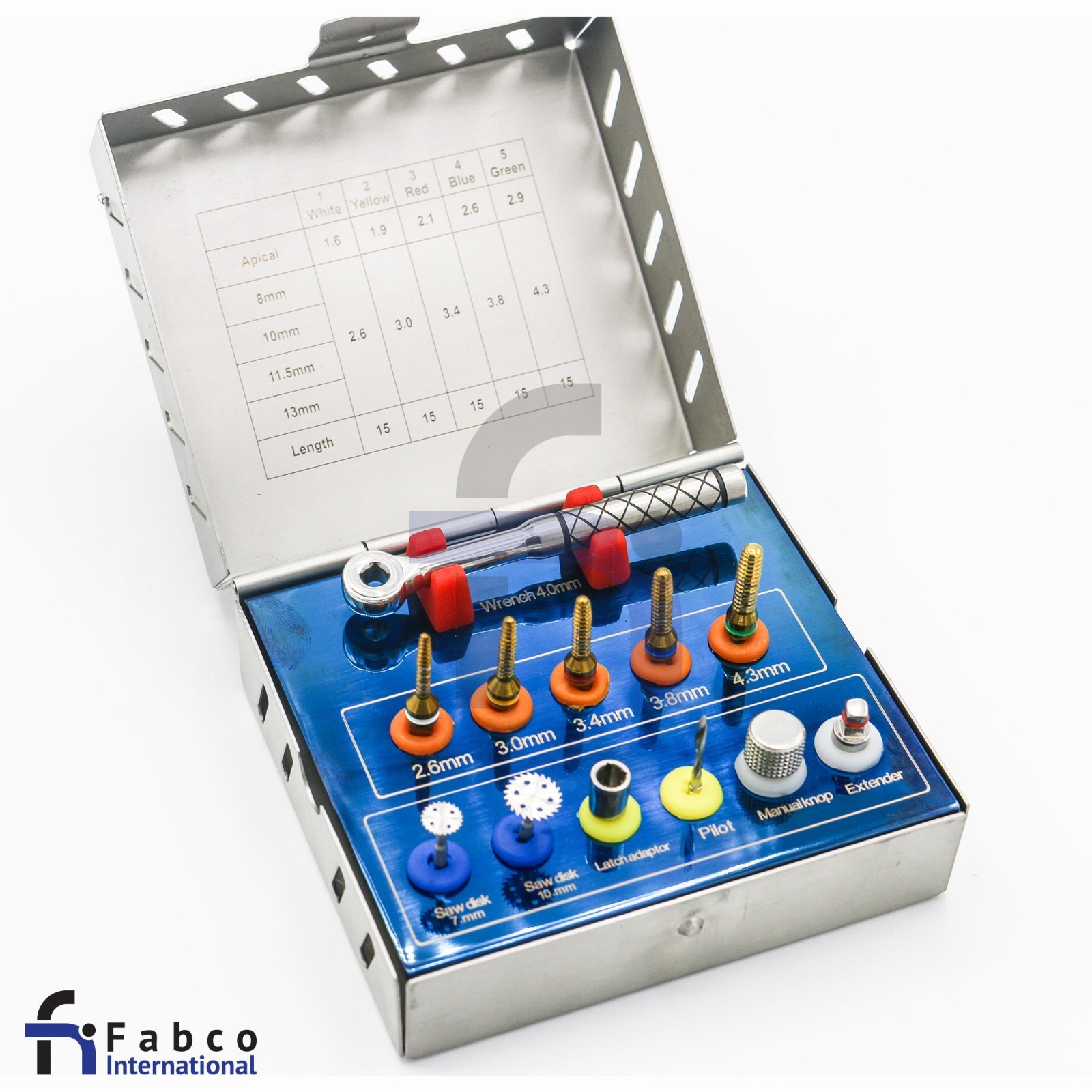 Bone Expander Kit Dental Sinus Lift with Saw Disks Implant Surgical Instruments