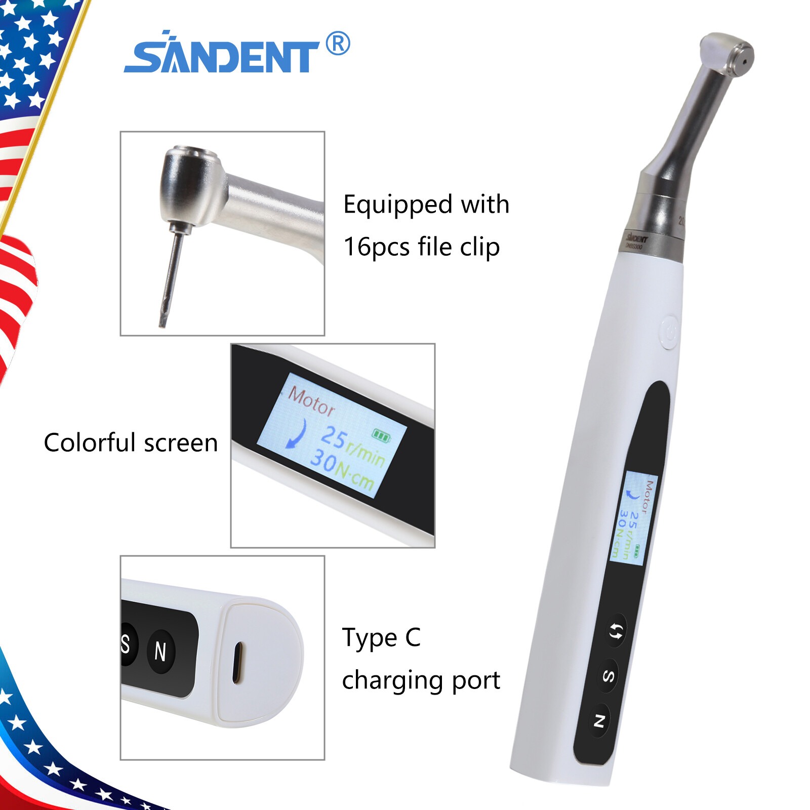 Dental Universal Implant Torque Wrench Driver 360° Rotate/ 20:1 Contra Angle NEW
