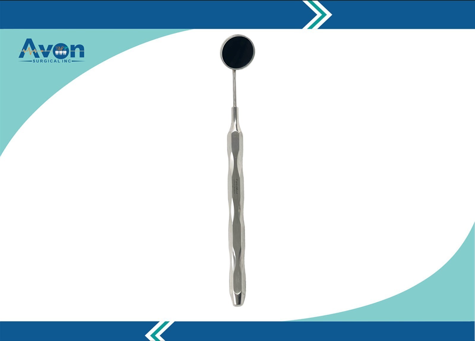 5 Count – Stainless Steel Dental Mouth Mirror #5, Lightweight Hollow Handle