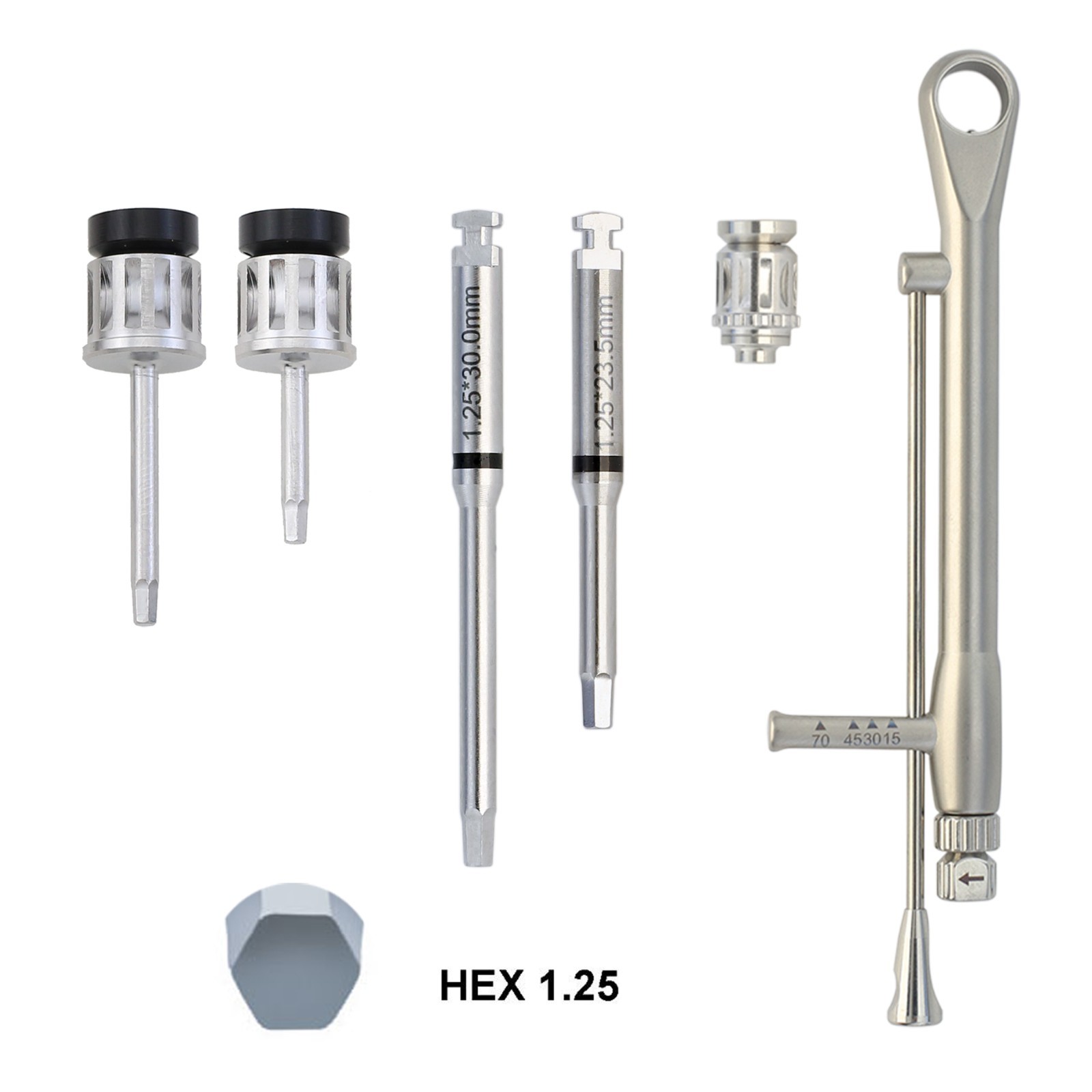 Implant Prosthetic Kit ABT Cortex Zimmer Driver Hex 1.25mm Torque Wrench Adapter