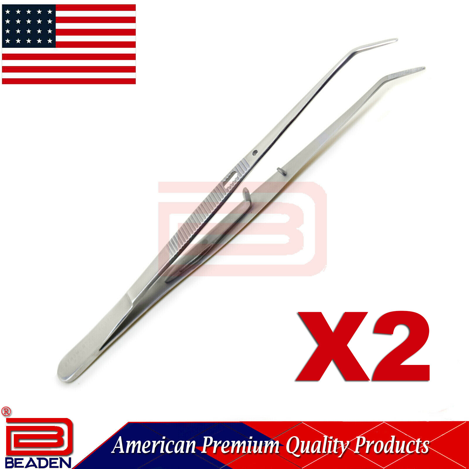 Dental Tweezers X2 Self Lock Tweezer College Orthodontic Bracket Removing Dental