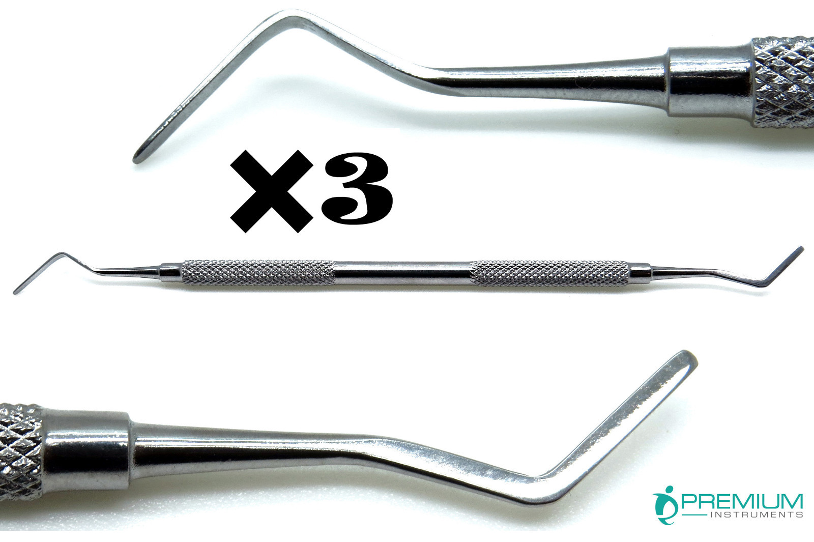3× New Dental Heidemann No2 Spatula 2.5mm Composite Cement Filling Instruments