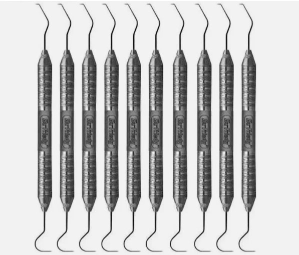 Hu-Friedy Lot of 10pcs Explorer EXD56 #5 Dental Instruments Satin Steel Handle