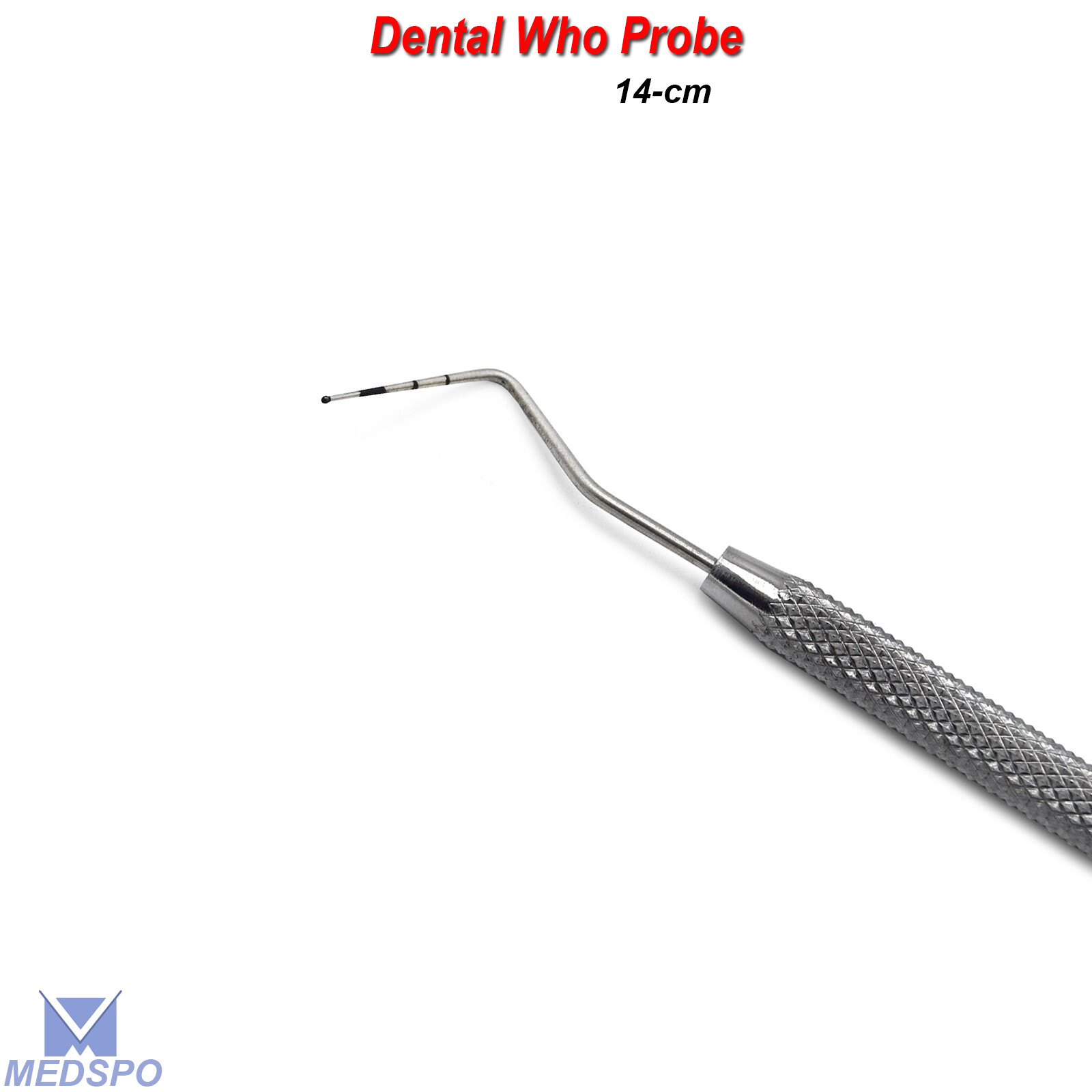 Periodontal Diagnostic Depth Measuring Dental Ball Tip Who Probe Color Coded CE