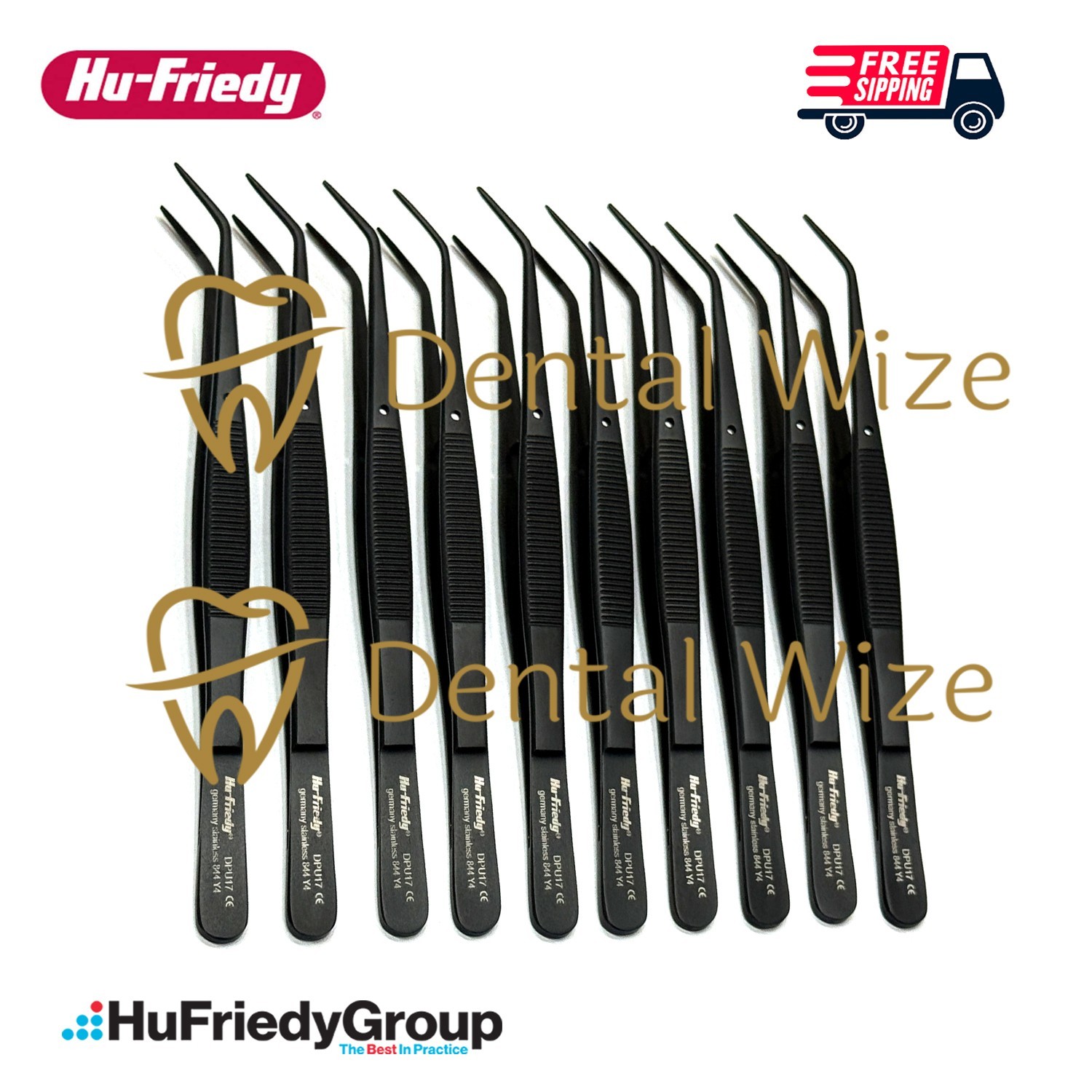 Hu-Friedy Utility Pick Up DPU17 Dental Dressing Plier Lot of 10 Pcs
