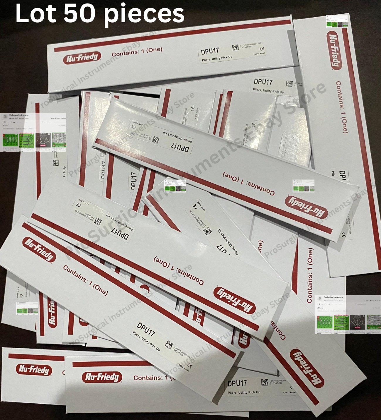 Hu-Friedy Dental Dressing Plier Utility Pick Up DPU17 Lot of 50 Pieces