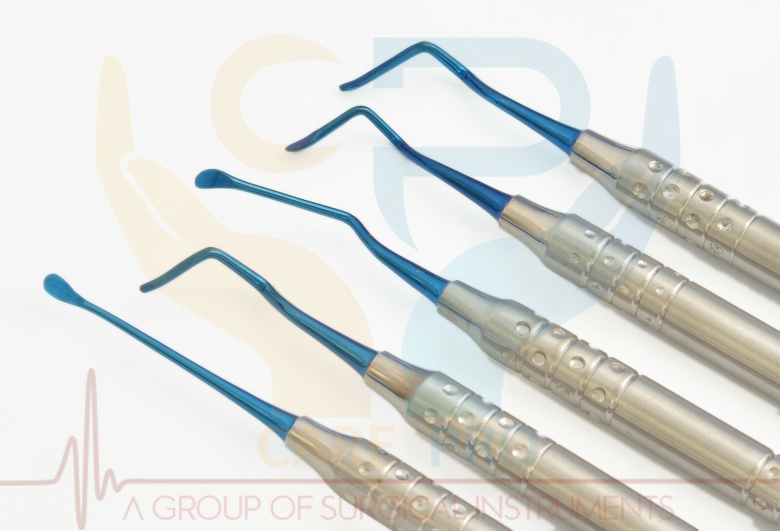 5 Pcs Bone Vista Tunneling Procedure Titanium Dental Instrument