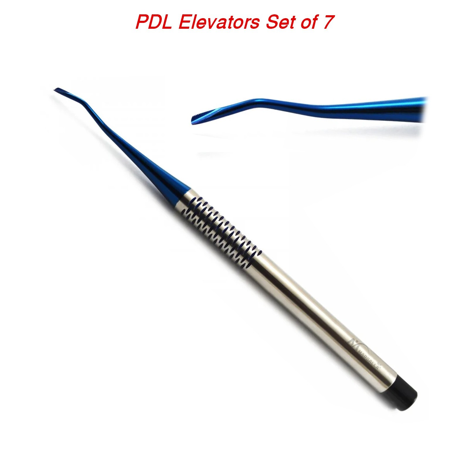 Dental PDL Luxating Root Elevators Set of 7 Precise Periotomes Tips Titanium Lab