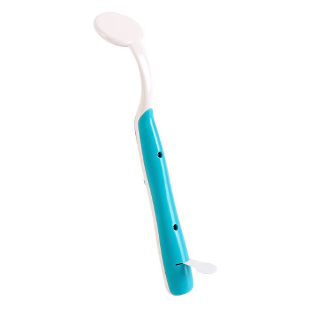 Dental Mouth Mirror With LED Light Reflector Odontoscope Teeth Inspection Blue F