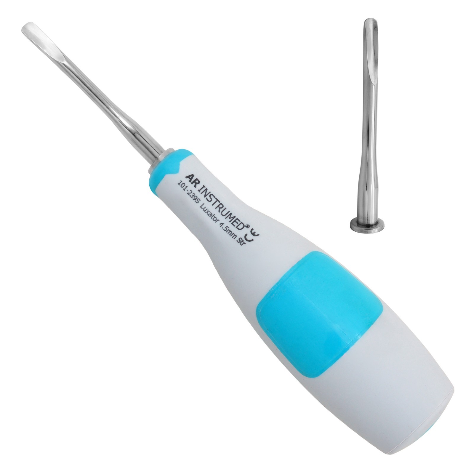 AR Silicone Straight Luxating Root Elevator 4.5mm Dental Surgical Instruments