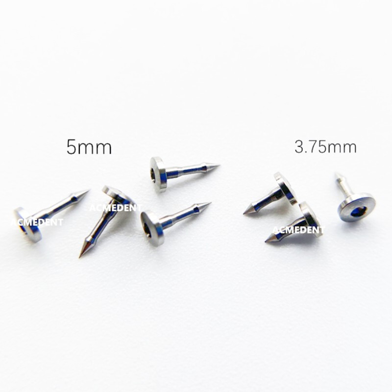 12-Pcs Dental GBR Bone Tack Pins Membrane Fixation Pin TAC Catcher Handle Case