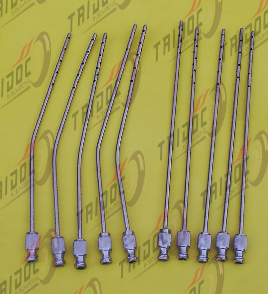 Luer Lock Liposuction Cannulas 30cm 3mm Surgical Instruments Set Of 10 PCS