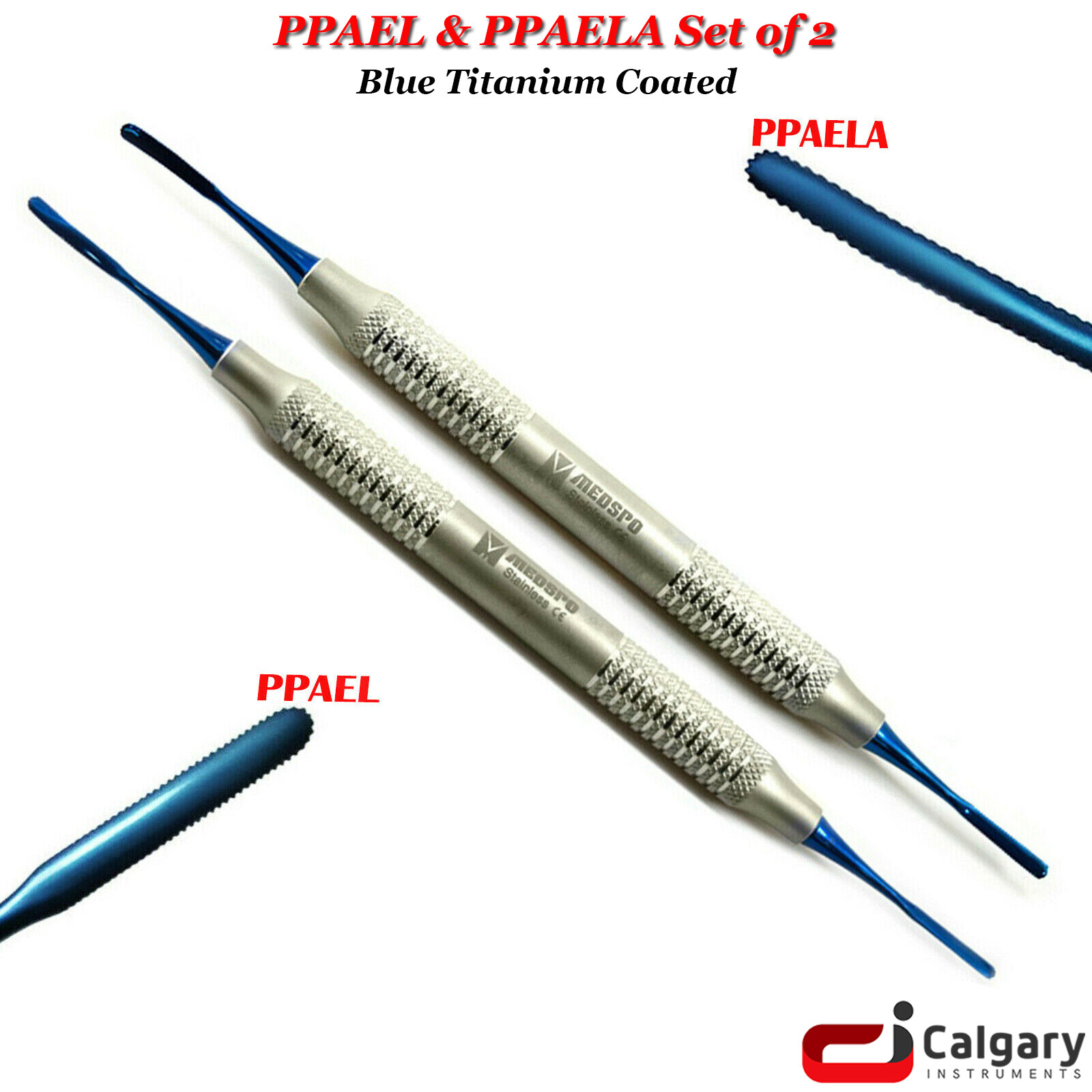 PPAEL & PPAELA Periotomes Dental Gum Lifting Implant Surgery Micro Serrated Tips