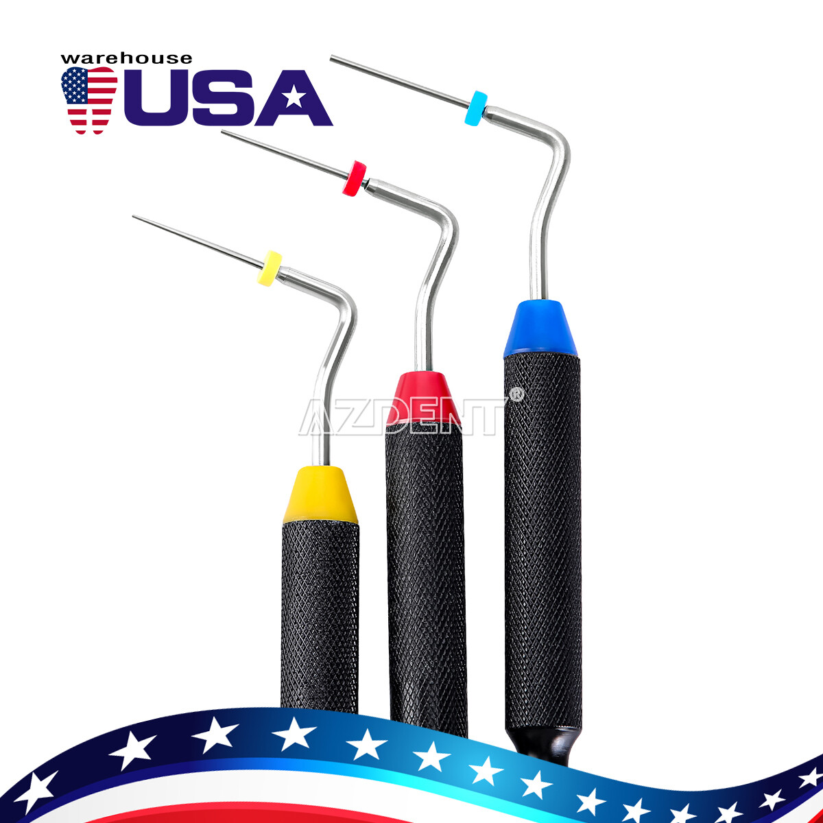 Dental Endo Buchanan Hand Plugger Tips Fill Obturation Instrument Size-0,1,2