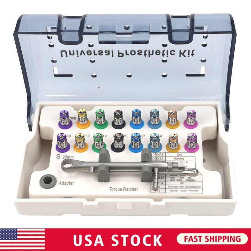 Dental Implant Screw Remover Kit Surgical Tool Instrument Torque BOX 15-70N US