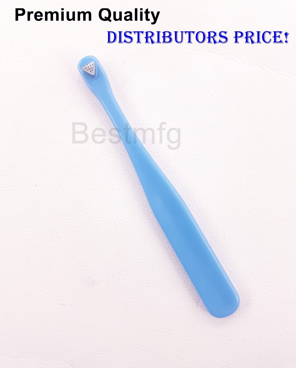 Dental Plastic Handle Molar Band Seater 135 Degree Autoclavable Light Blue Color