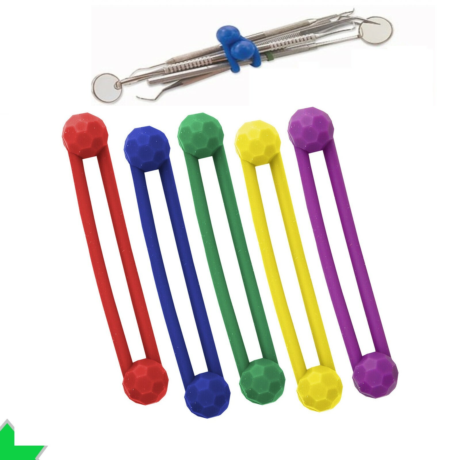 Pro-Ties Dental Instrument Silicone Ties (Pack of 6) Autoclavable Up To 275F 6Pk
