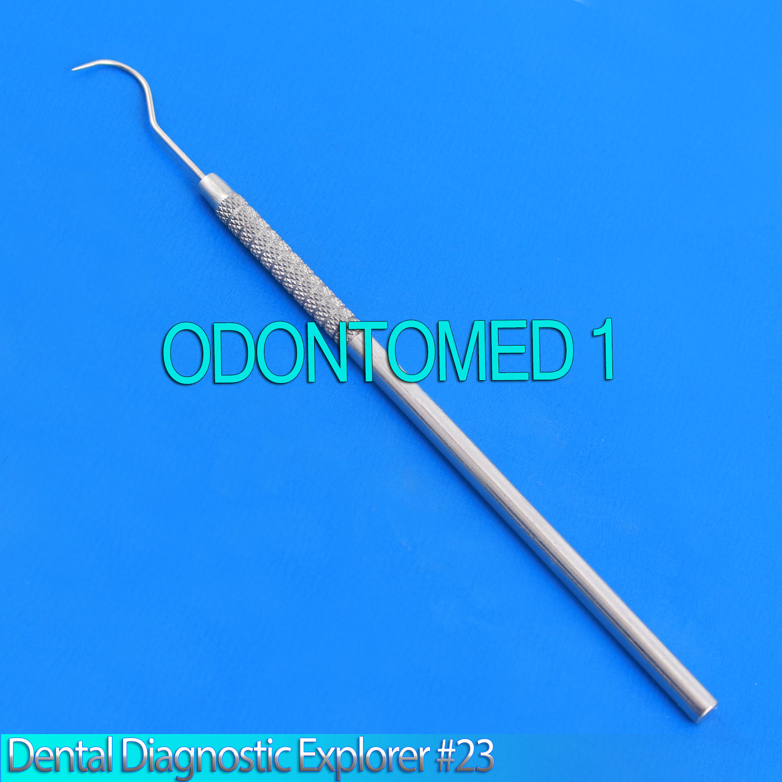 10 Pcs Single Ended Dental Explorer #23 Shepherds Hook Probe Surgical Instrument