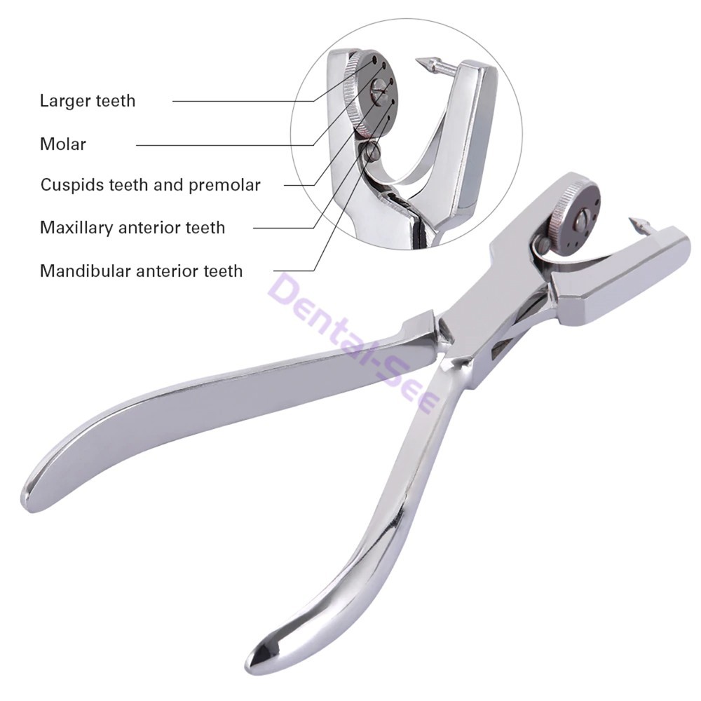 12Pcs Starter Rubber Dam Kit Frame Punch Clamps Dental Instruments