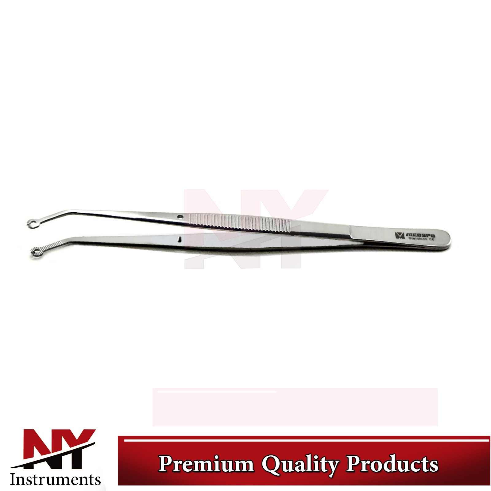 Surgical Corn Suture Tweezer Tissue Holding Suturing Pliers Cross Point