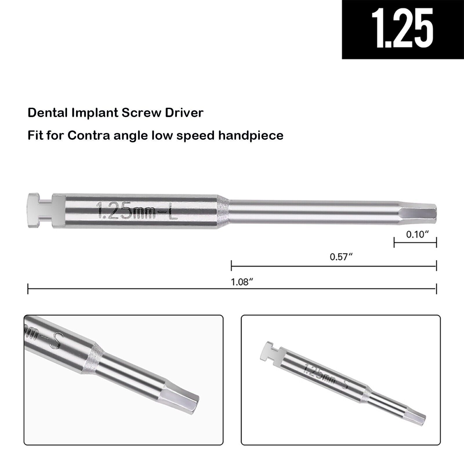 Implant Hex Driver Abutment Screw Screwdriver Torque Wrench for Zimmer Noble ITI