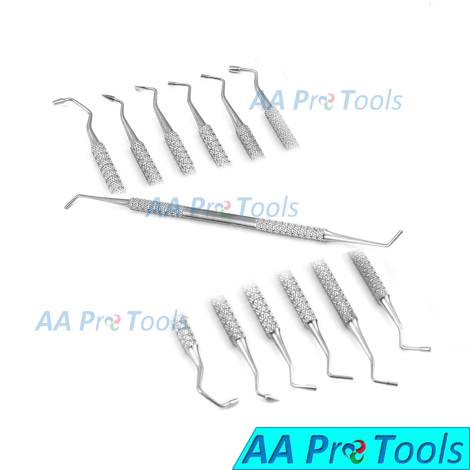 7 Amalgam Plugger & Condenser Plastic Composite Filling Dental Instrument PR-113