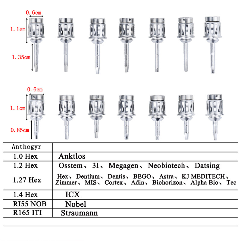 Dental Universal Implant Repair Tool Kit Wrench Ratchet with 14PCS Screwdrivers