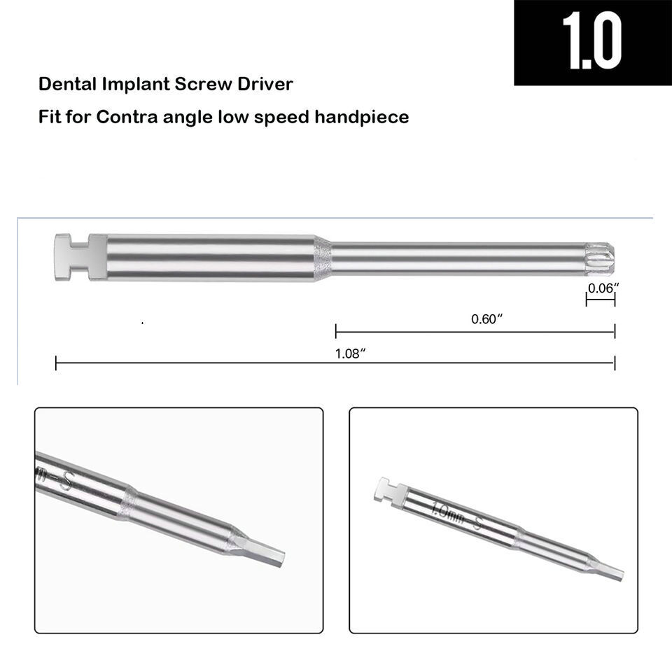 Implant Hex Driver Abutment Screw Screwdriver Torque Wrench for Zimmer Noble ITI