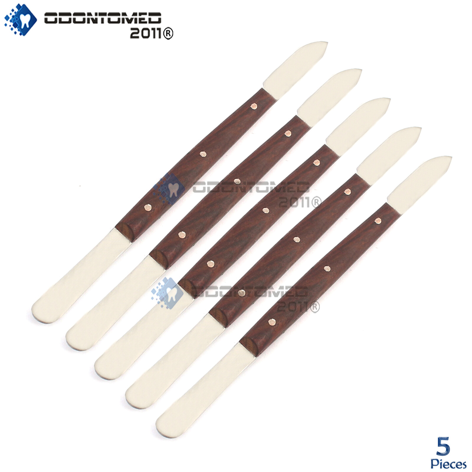 5PCS DENTAL WAX CARVING KNIFE PLASTER MIXING FAHEN STOCK WAX KNIVES LABORATORY