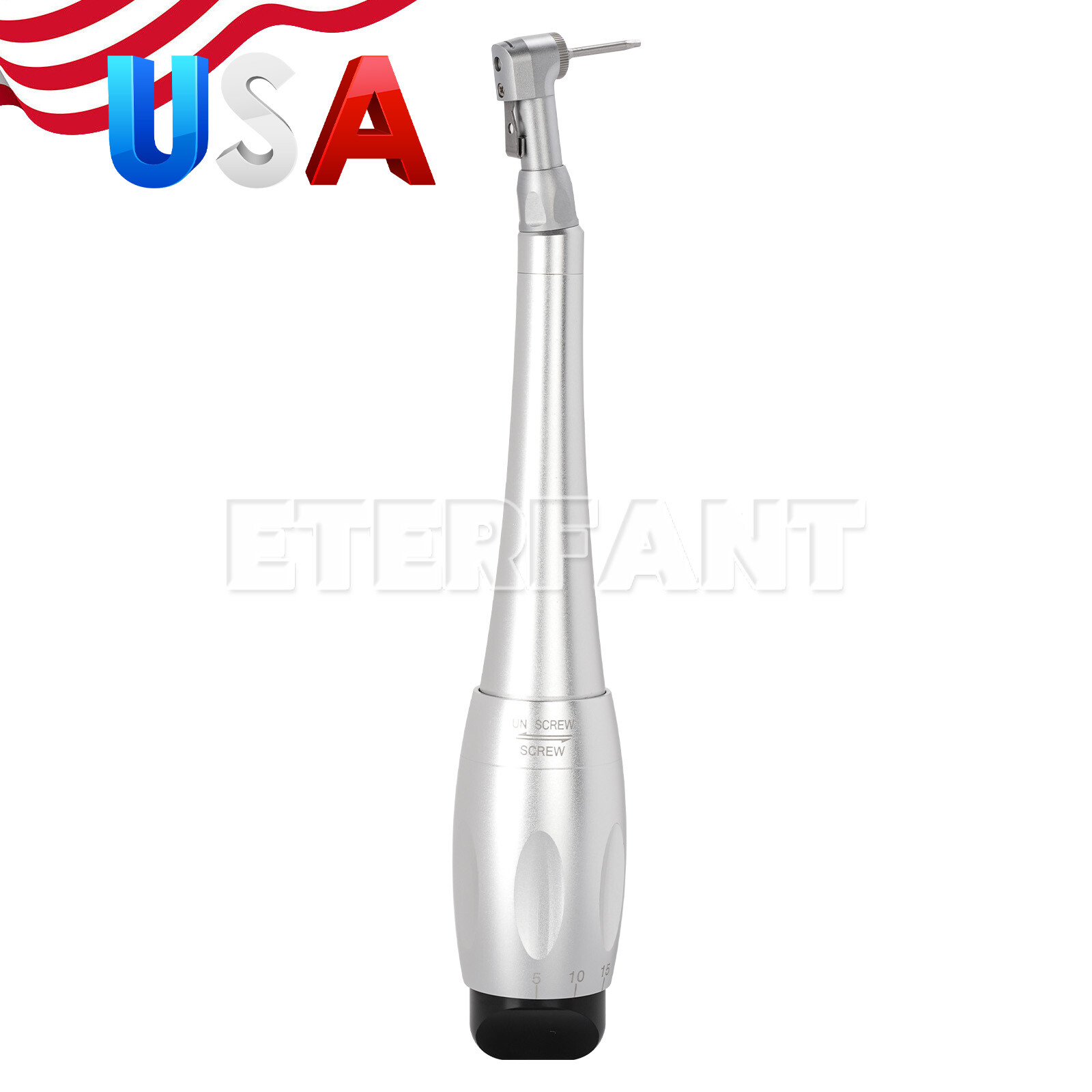 Dental Torque Wrench Universal Implant Kit Wrench Contra Angle with 16 Drivers