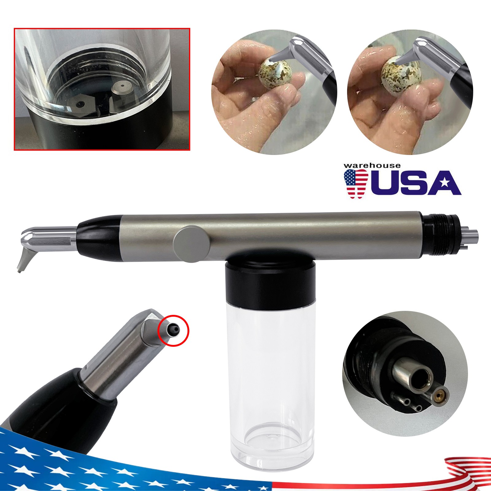 Aluminum Oxide Microblaster Sandblaster with Water Spray Dental