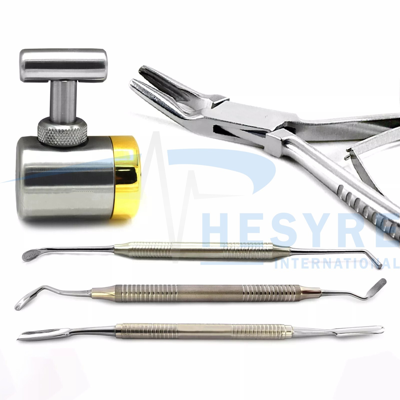 Dental Bone Grafting Crusher Mill Grinder Implant Bone Rongeur Bone Spoon Grafts