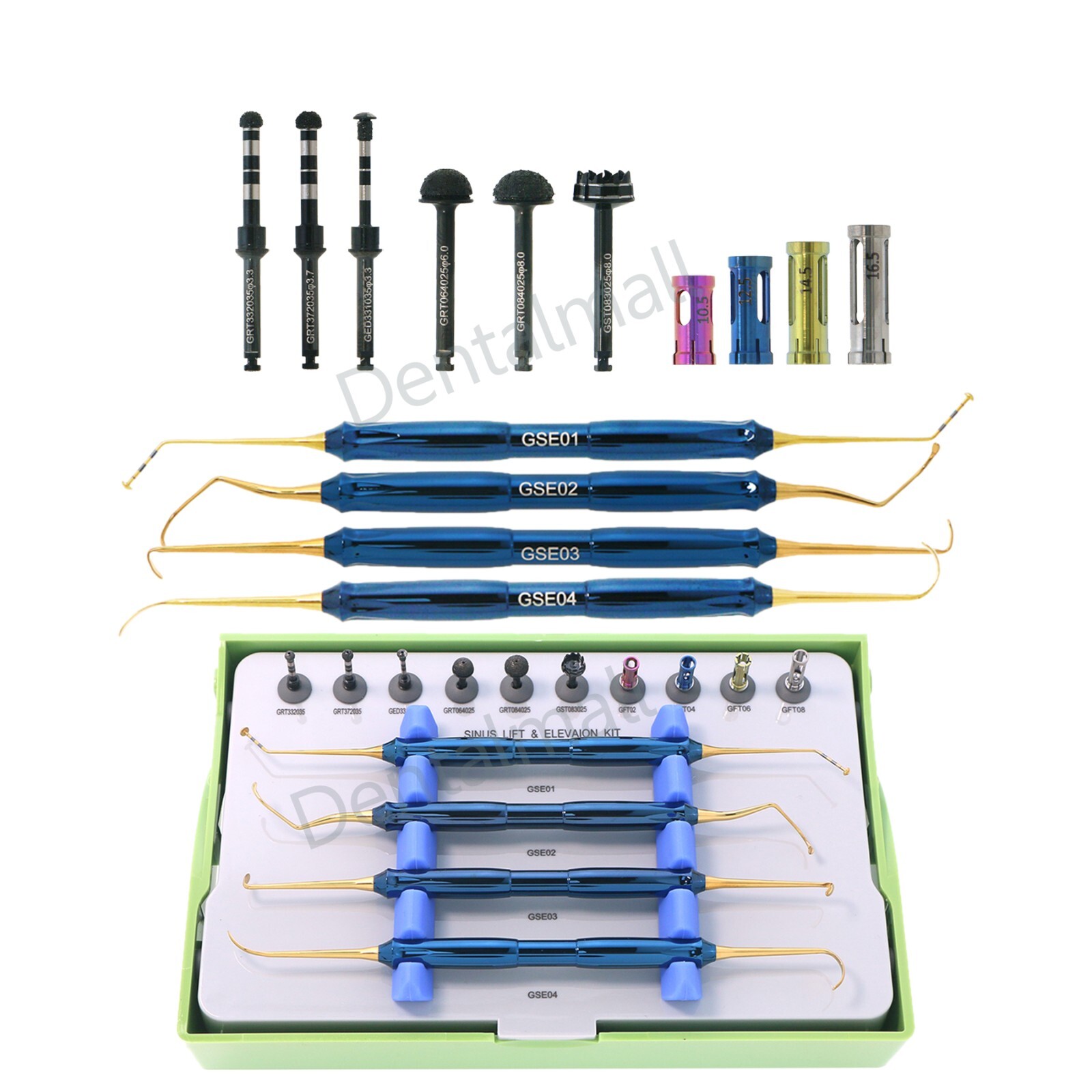 Dental DASK SINUS Kit Advanced Lift Drills Stoppers Elevation Instrument Set