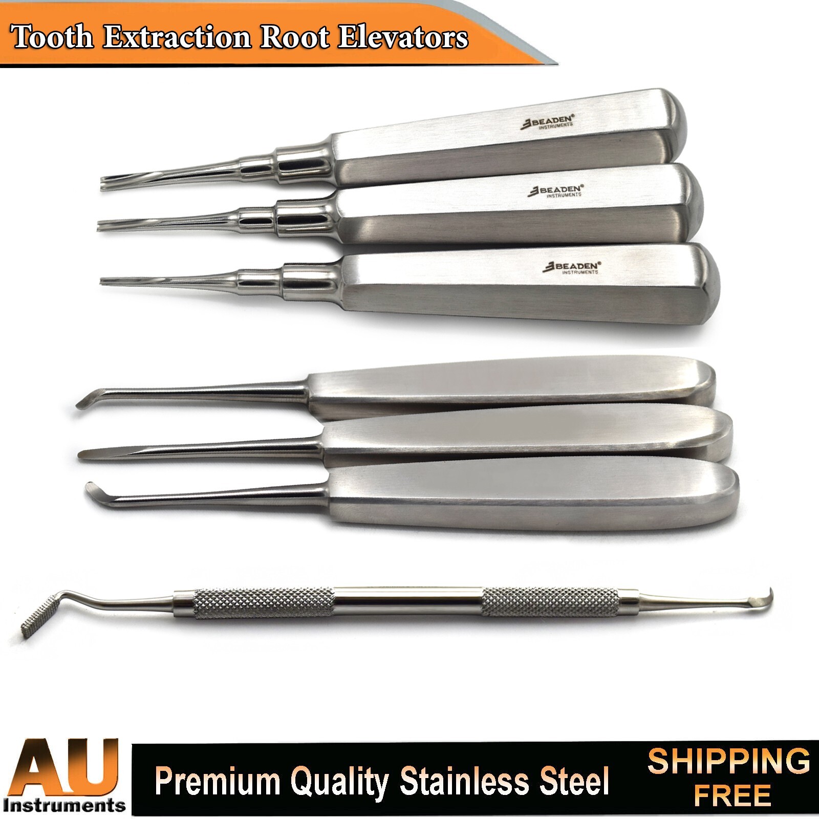 Tooth Extraction Elevators Warwick, Coupland, Luxation Oral Surgery Instruments
