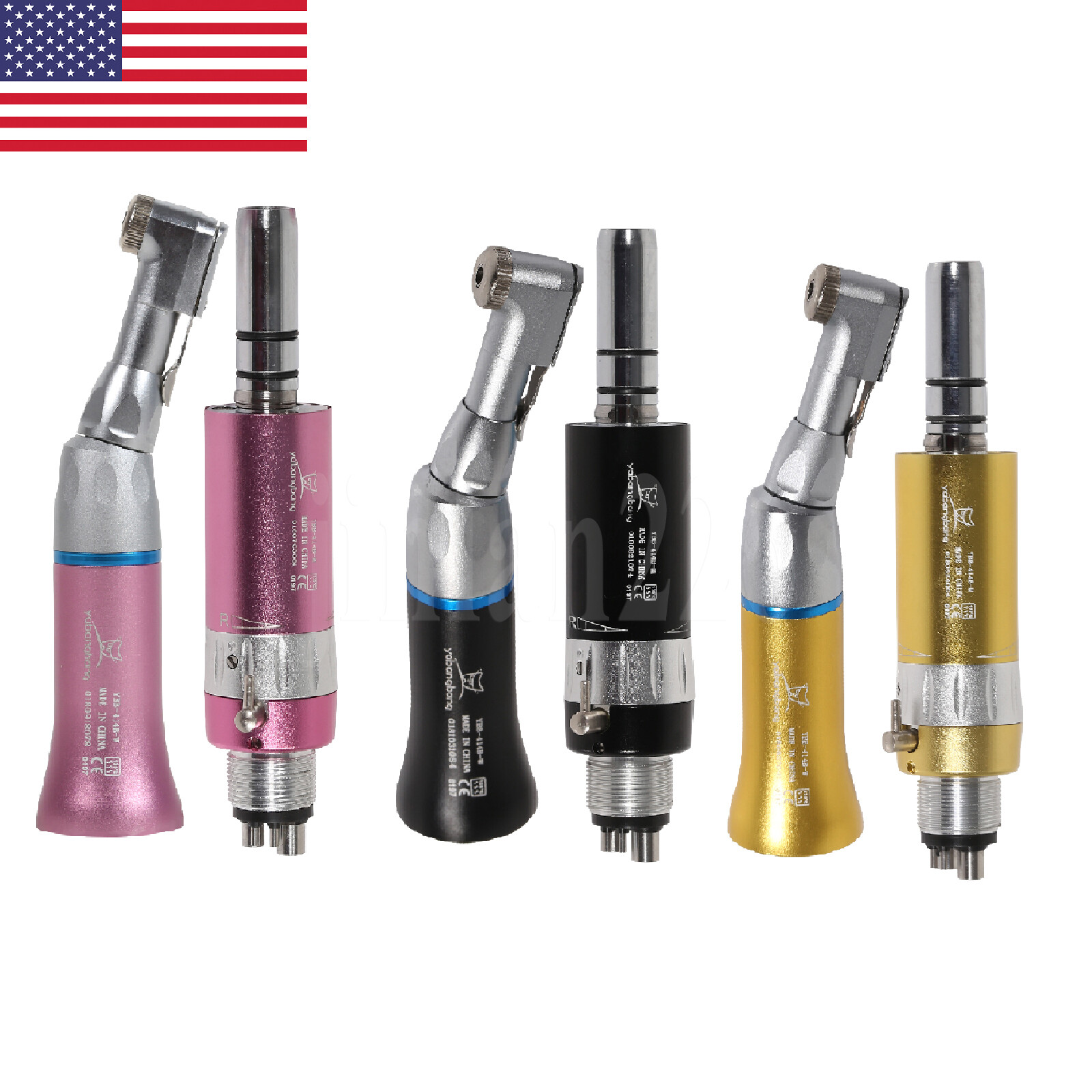 Dental Low Slow Speed Handpiece Contra Angle Air Motor 4 Hole NSK Style E-type
