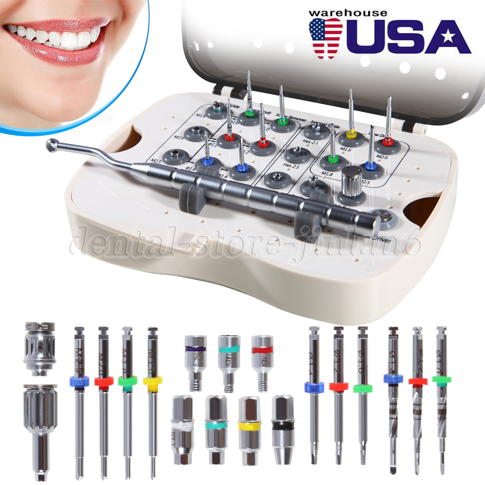 Dental Implant Fractured Screw Removal Kit Claw Reverse Drill NeoBiotech SR