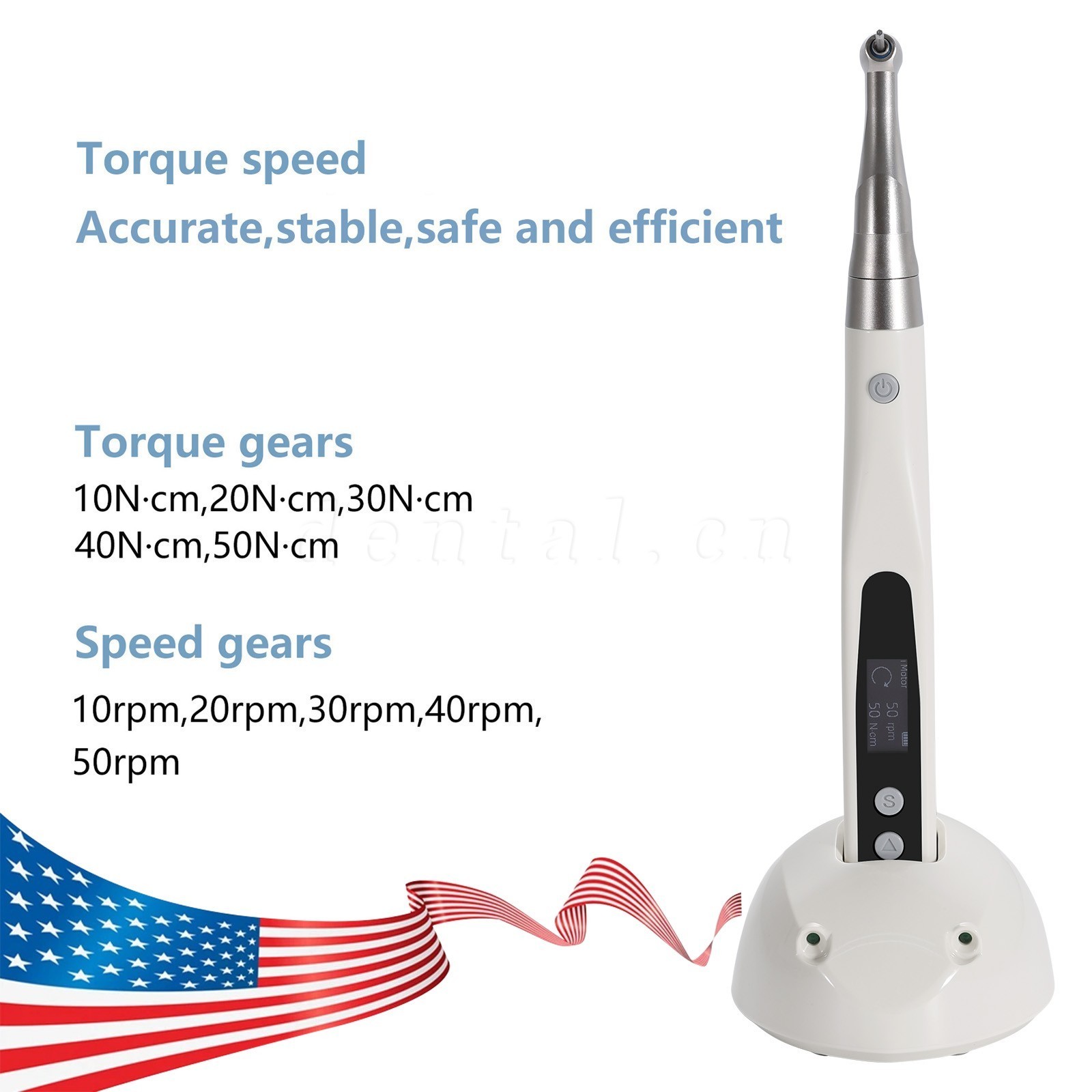Dental Wireless Implant Electric Torque Wrench Handpiece Driver 360° Rotation