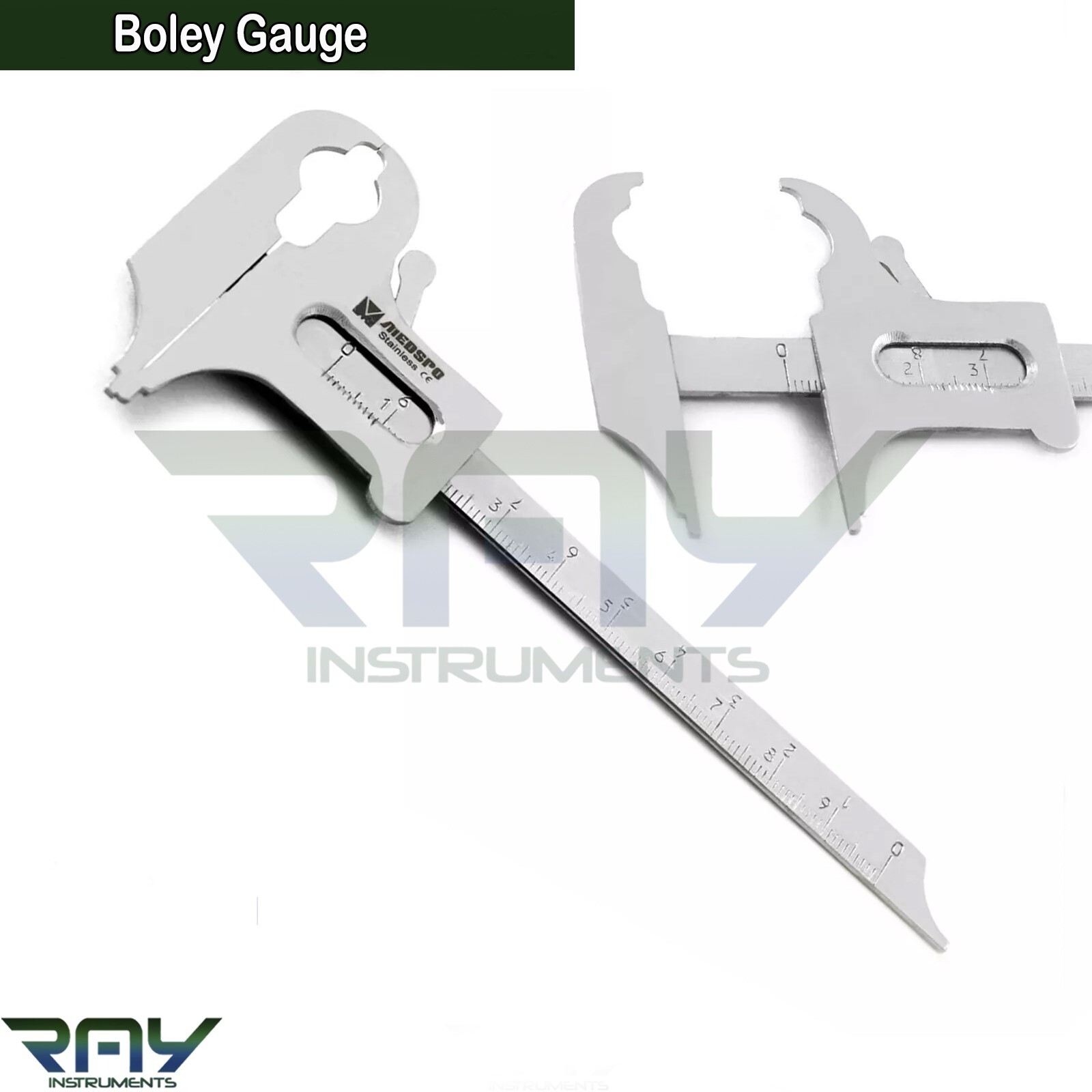 Orthodontic Boley Gauge Dental Vernier Measuring Caliper Dentist Lab Instruments